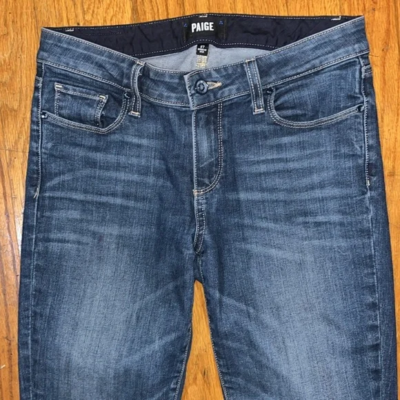 PAIGE Skyline Ankle Peg Blue Denim Jeans Size 27 - Picture 3 of 9